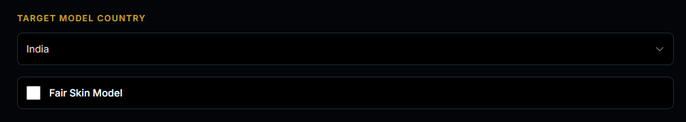 Model Country Selection